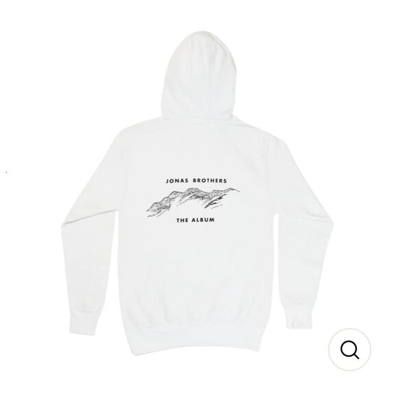 Jonas Brothers Women's White Hoodie Pullover Sweater  NWOT‎ - Picture 2 of 10